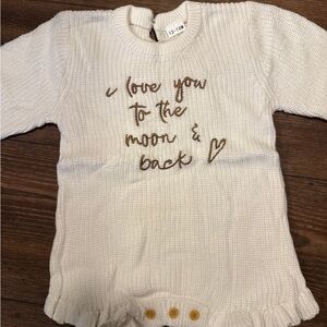 Boutique Baby Onesie with Brown Text